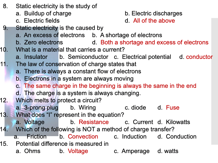 Unit 12 Electricity | Science - Quizizz