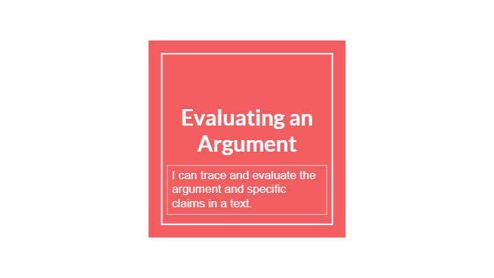 evaluating an argument assignment quizlet