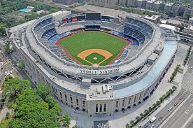 A peek inside old Yankee Stadium between the right field s…