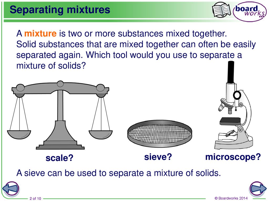 Mixing And Separating Solids | 108 Plays | Quizizz