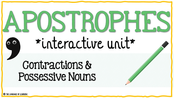 Apostrophes In Contractions | English - Quizizz