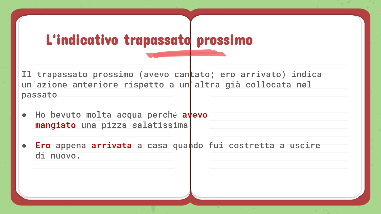 tempi indicativo passato e trapassato (prossimo e remoto) - Quizizz