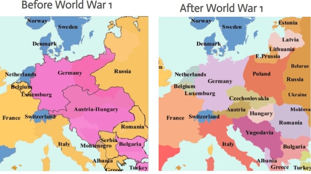 map quiz world war 1