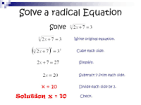 radical equations and functions - Year 11 - Quizizz