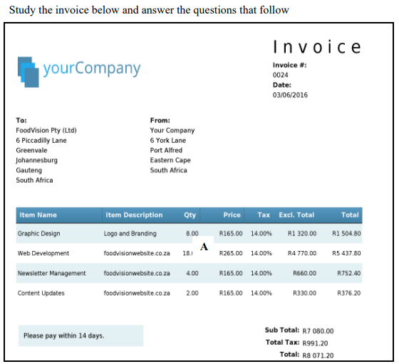 INVOICE | Quizizz