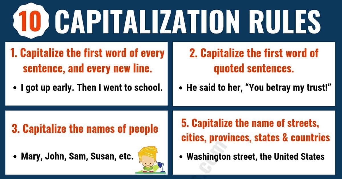 Words: Capitalization - Year 3 - Quizizz