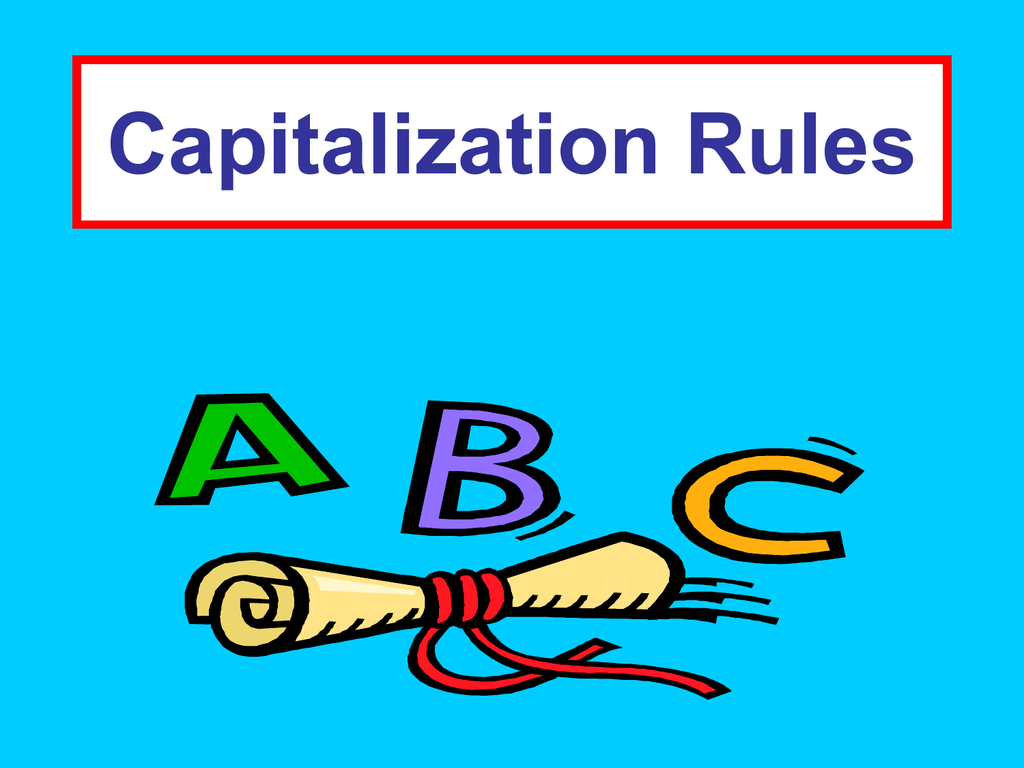 Worksheets To Select Pronouns For Capitalization