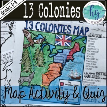 13 Colonies Map Quiz | 1.1K plays | Quizizz