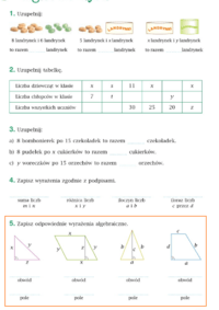 modelowanie algebraiczne Fiszki - Quizizz