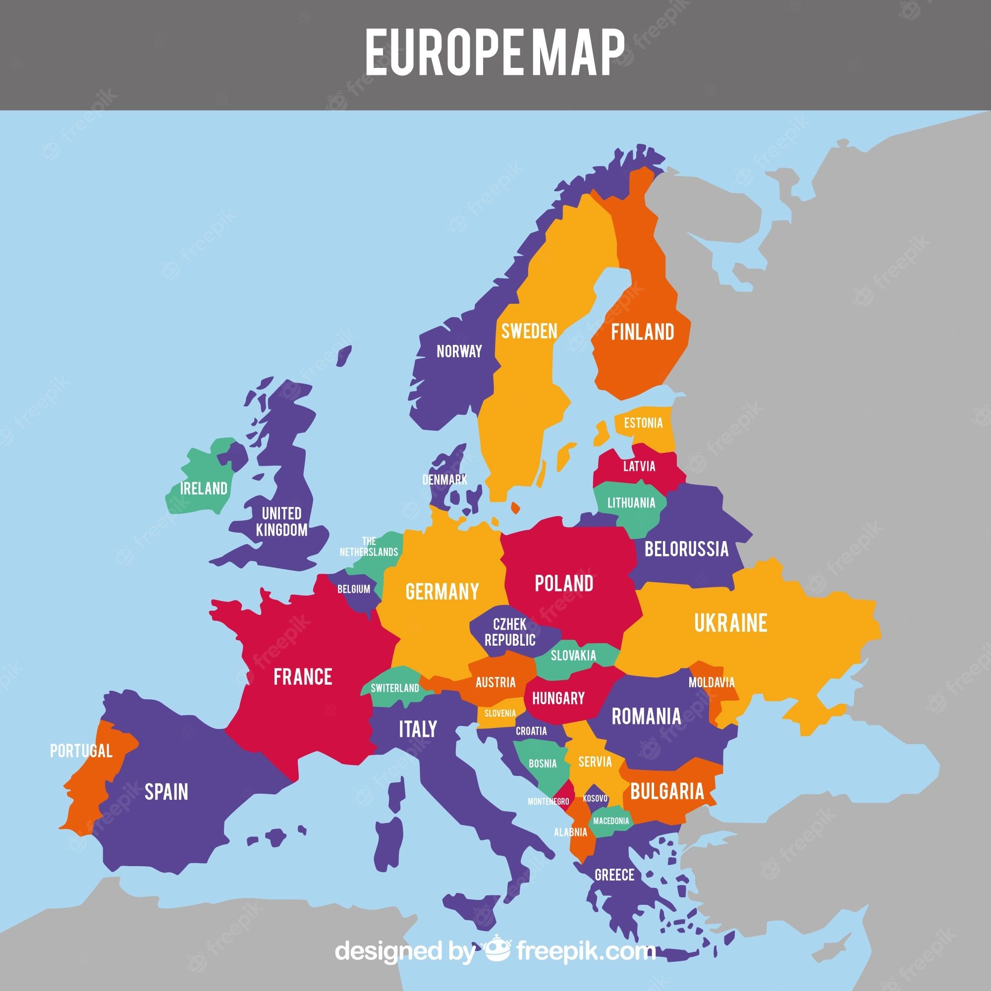 países da europa - Série 6 - Questionário