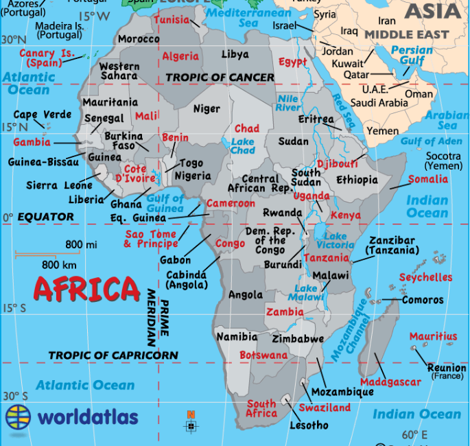 countries in africa - Class 5 - Quizizz