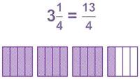 Mixed Numbers and Improper Fractions Flashcards - Quizizz