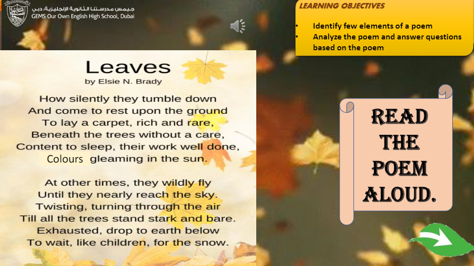 Poem COmprehension_Grade 3 | English - Quizizz