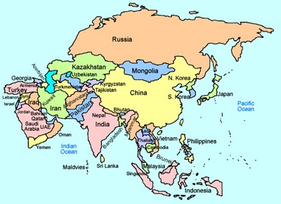 countries in asia - Class 3 - Quizizz