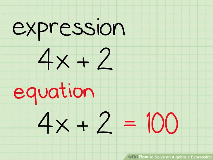 How To Write An Expression In Algebra