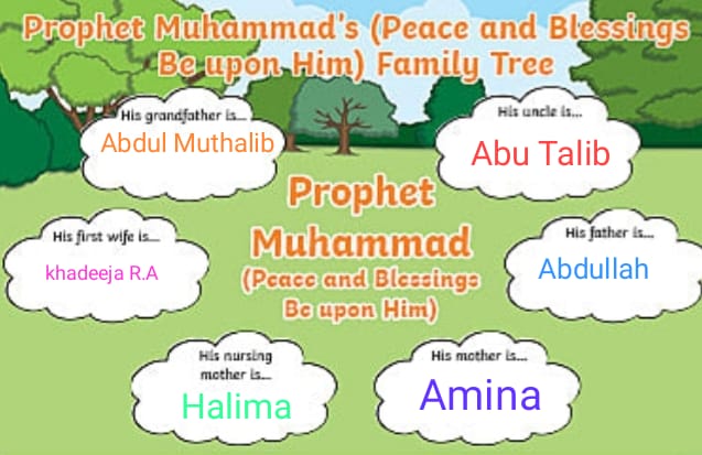 prophet muhammad wives family tree