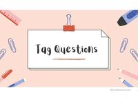 TAG QUESTIONS