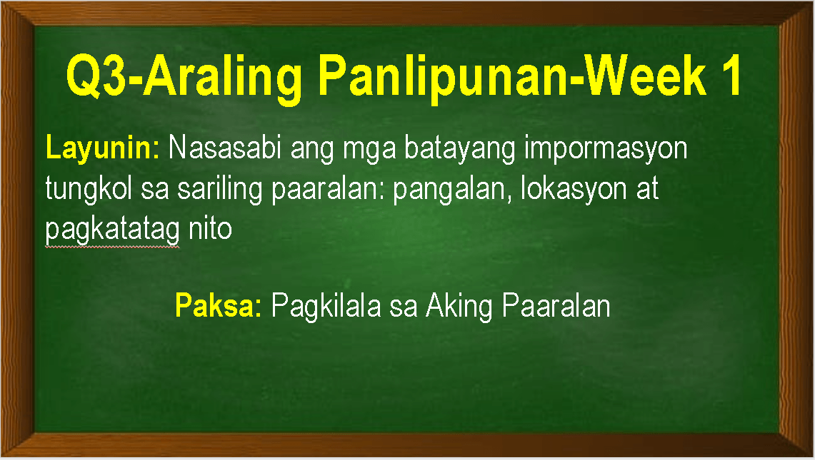 Araling Panlipunan Quiz 1 | Quizizz