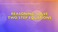 Two-Step Equations - Class 12 - Quizizz