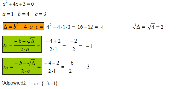 Równania Kwadratowe Mathematics Quiz Quizizz 3183