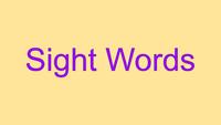 Sight Words Flashcards - Quizizz