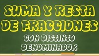 Sumar fracciones con denominadores diferentes - Grado 6 - Quizizz