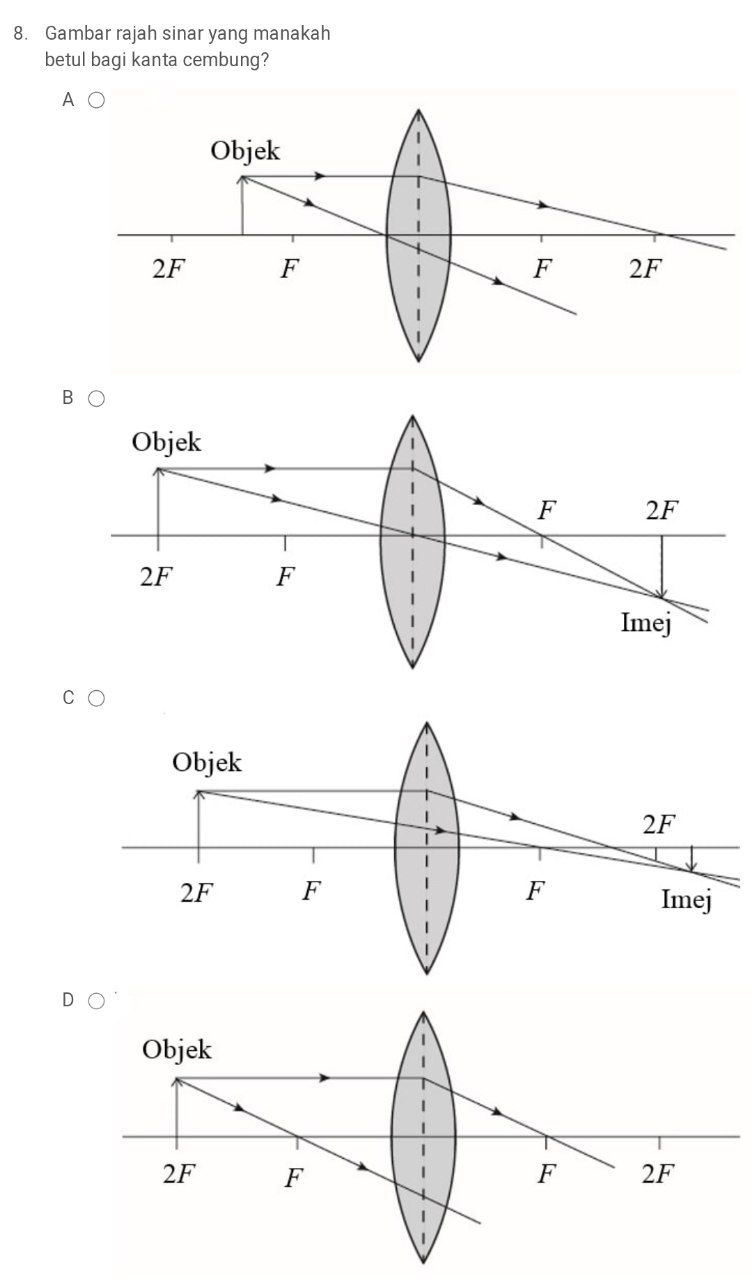 optik geometris - Kelas 2 - Kuis