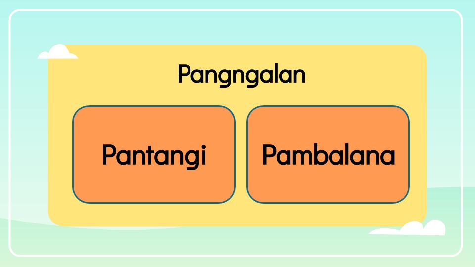 Filipino 2 : Pantangi at Pambalana