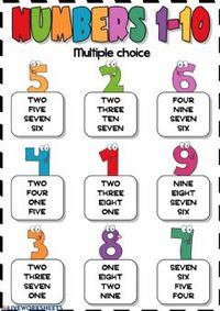 Number Cards 1-20 - Class 10 - Quizizz