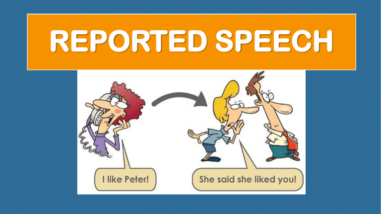 reported speech quizizz