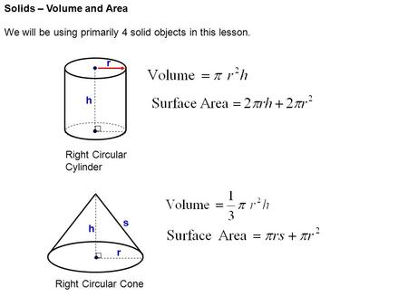 Surface Area of Cylinders and Cones | 132 plays | Quizizz