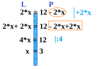 Równania dwuetapowe - Klasa 7 - Quiz