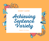 Sentence Variety Flashcards - Quizizz