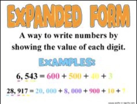 Expanded Form | Mathematics - Quizizz