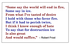 Fire And Ice By Robert Frost Poetry Quiz Quizizz