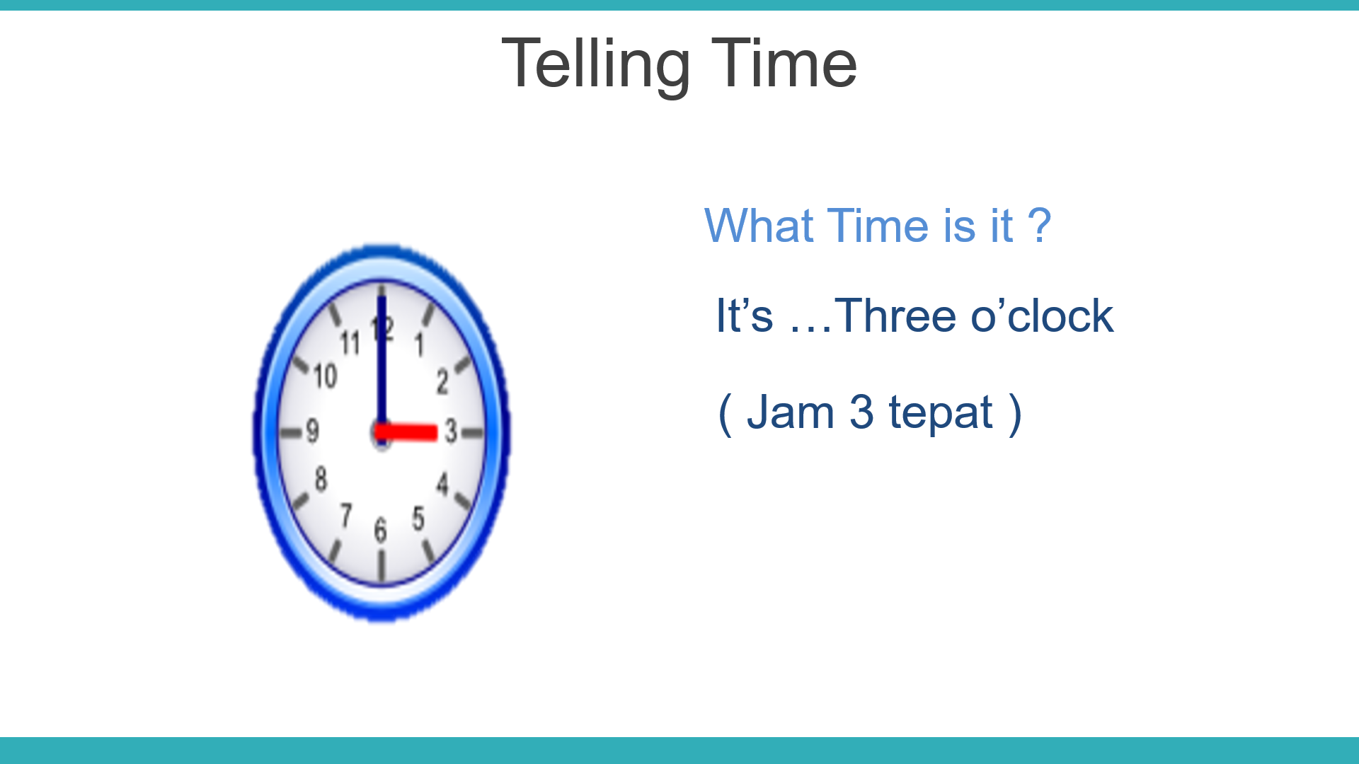 Telling time | English - Quizizz