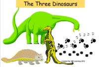 The three dinosaurs