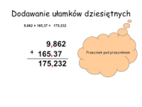 Dodawanie ułamków - Klasa 5 - Quiz