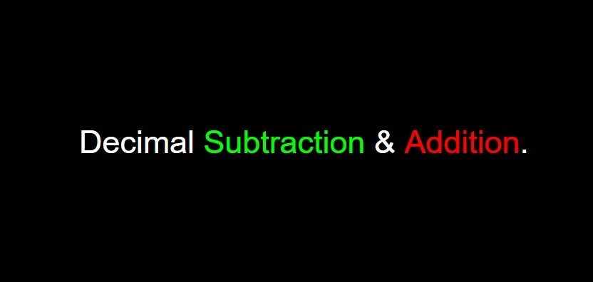 Decimal Addition & Subtraction | Quizizz