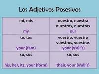 Pronombres posesivos - Grado 7 - Quizizz