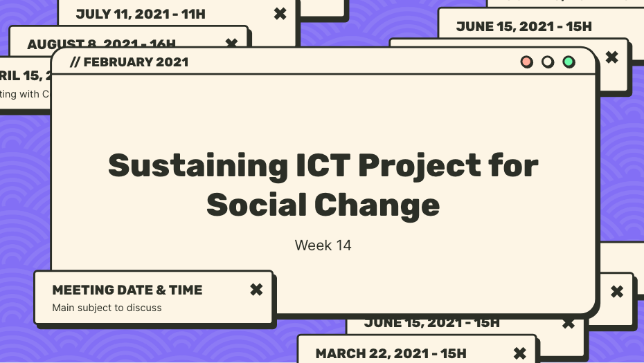 Sustaining an ICT Project for Social Change