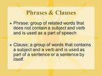 Phrases and Clauses Flashcards - Quizizz