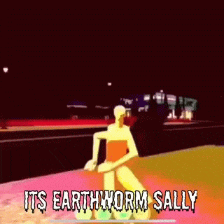 Flamingo Earthworm Sally Gif
