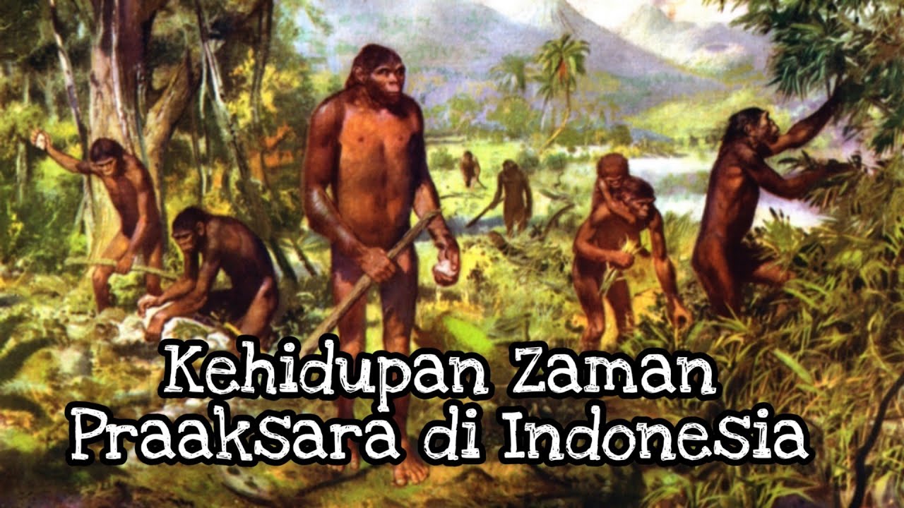 Dalam masa praaksara indonesia corak kehidupan dengan cara berburu dan mengumpulkan makanan dibagi menjadi 2 masa yaitu