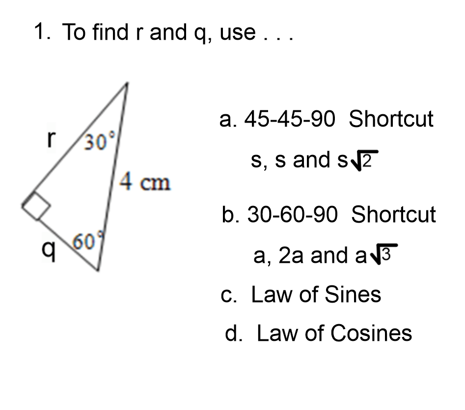 SOH CAH TOA LAW OF SINES & LAW OF COSINES2 Quiz - Quizizz