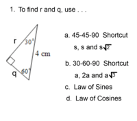 law of cosines - Grade 11 - Quizizz