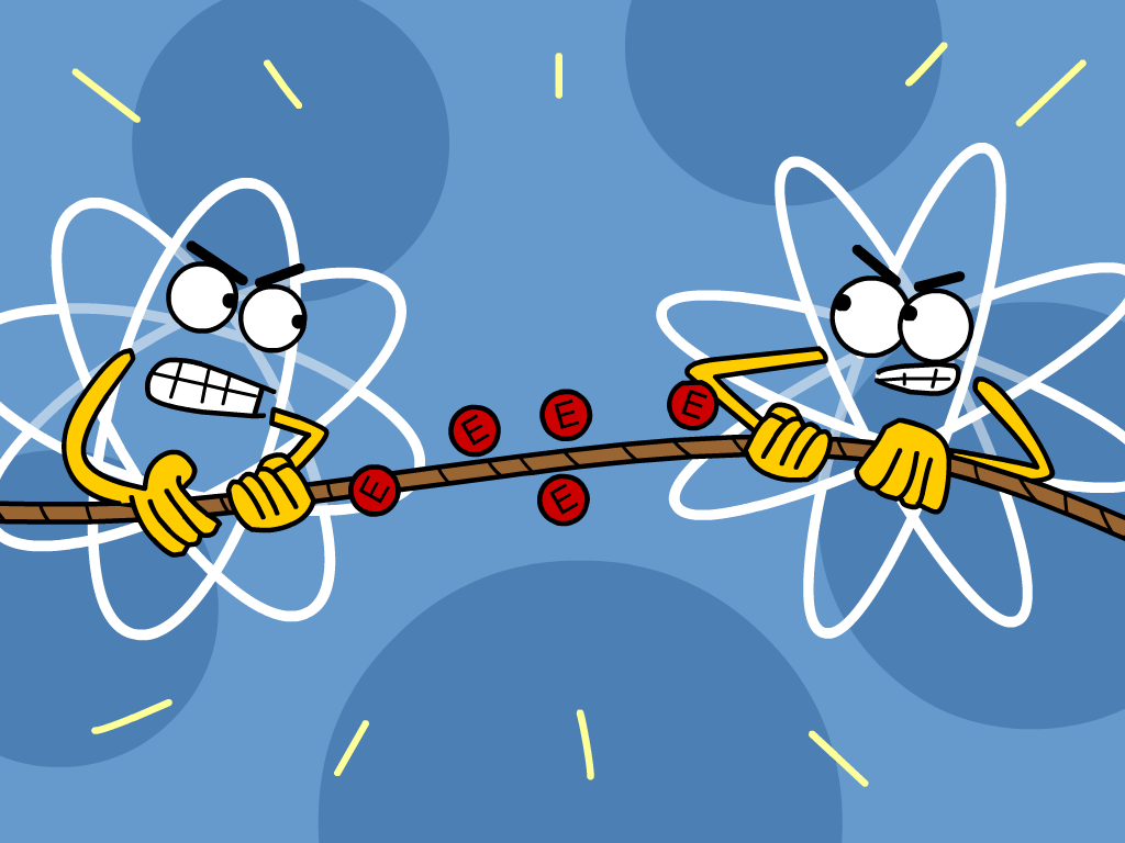 Ionic And Covalent Bonding Cartoon 