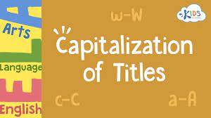 Capitalization Flashcards - Quizizz