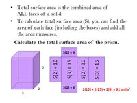 volume and surface area of prisms - Class 5 - Quizizz