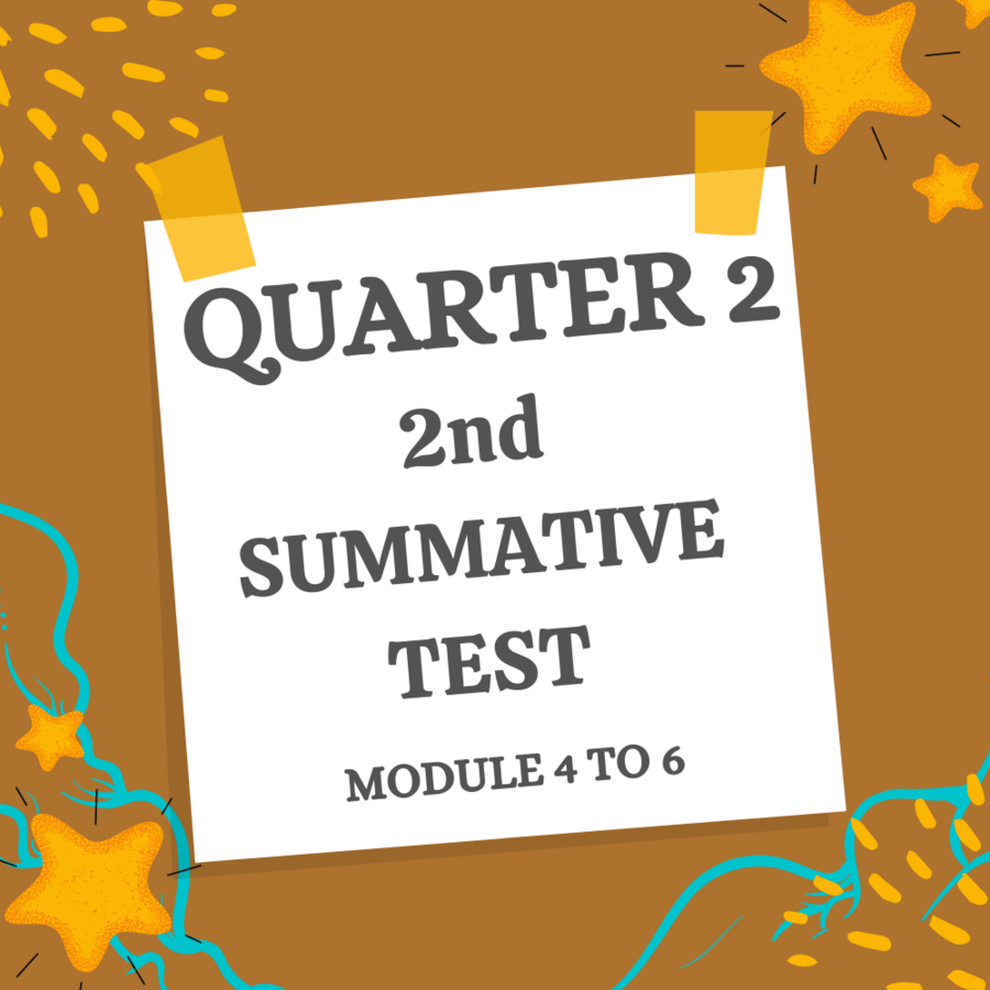 Q2 Second Summative Test Quizizz 2163